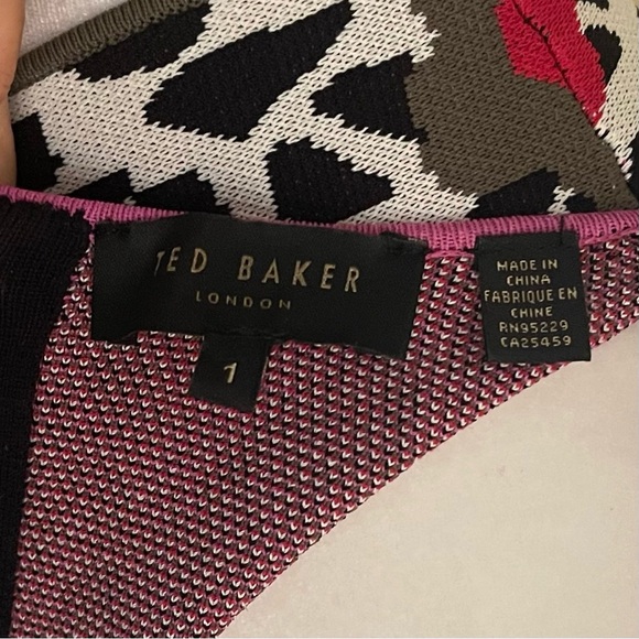 TED BAKER Pheebei Leopard Print Sleeveless Wilderness Dress-Size 1 - Picture 12 of 12